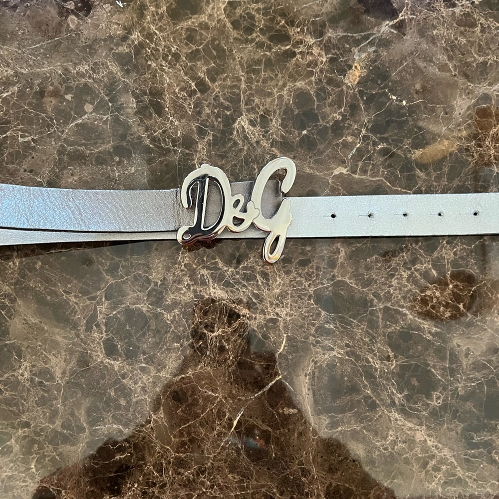 Dolce and Gabbana Silver Buckle Ladies Belt